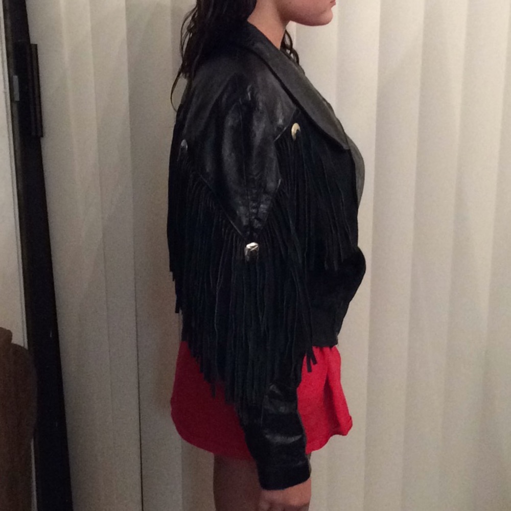 Phoenix Leather Jacket Size Small - image 5